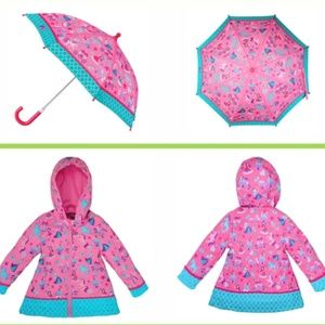 Stephen Joseph Raincoat & Umbrella Set